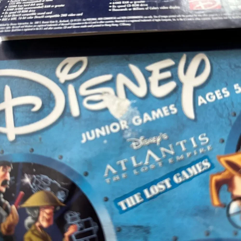 Disney’s Atlantis The Lost Empire PC CD-ROM For Windows 95/ 98/Me/XP